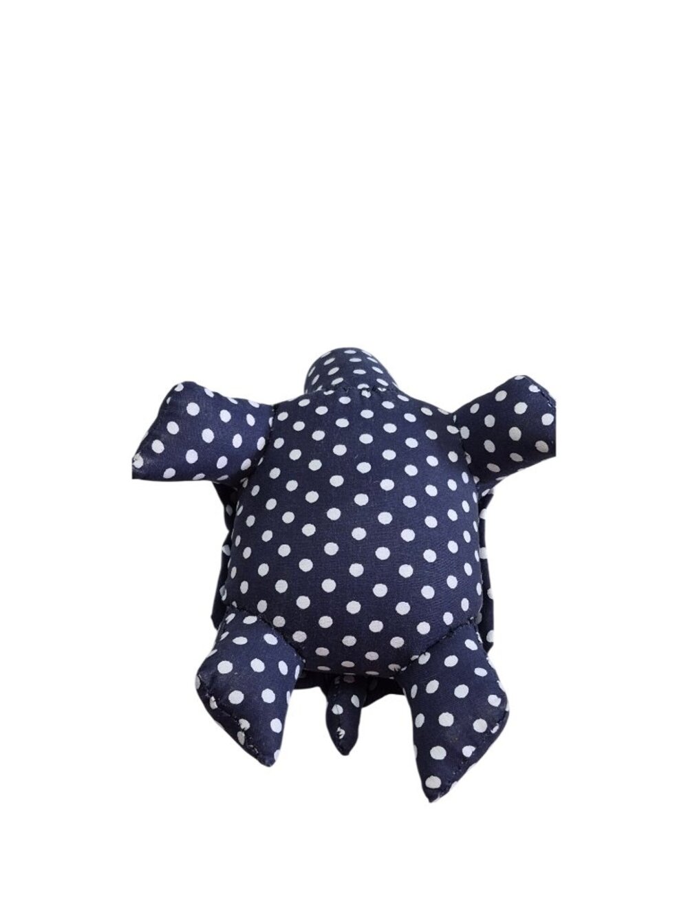 Hand Stitched Polka Dot Fabric Turtle Plush Pin Cushion Toy Hard Tortoise - Picture 6 of 11